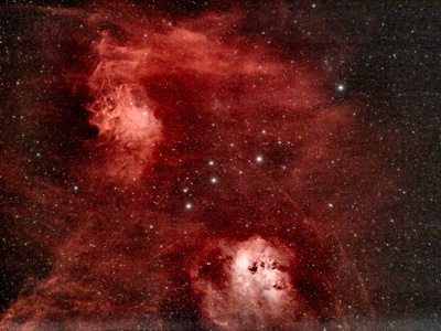 Flaming Star Nebula in Auriga