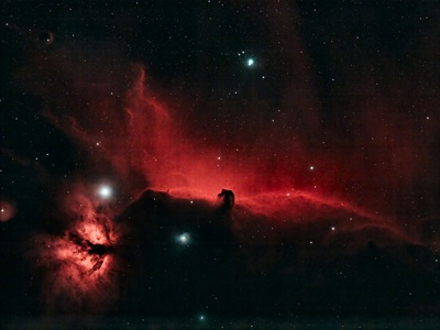 The Horsehead and Flame Nebulae