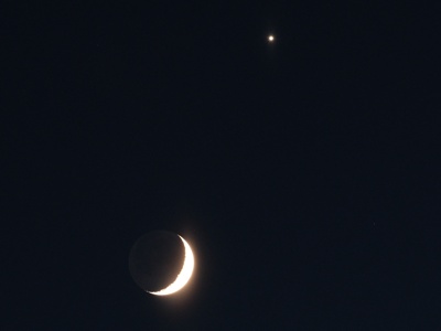 Moon and Venus
