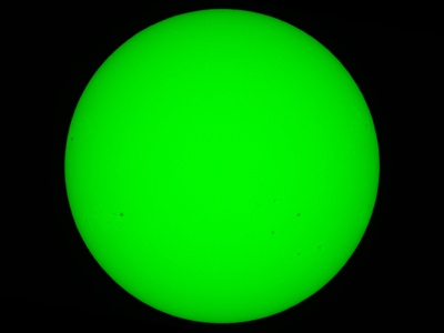 Sunspots in the southern hemisphere