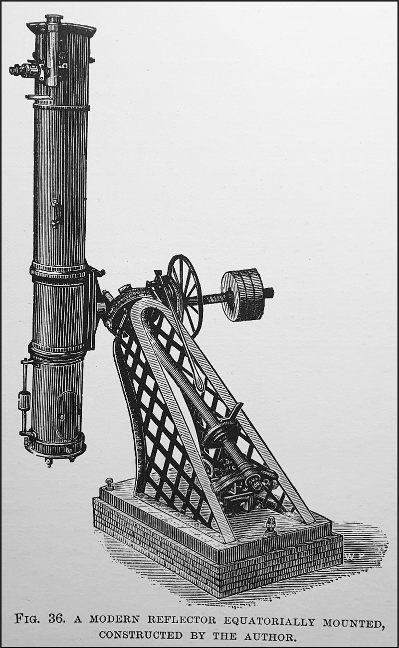 Peck telescope engraving